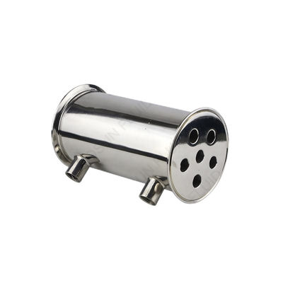 Código de la cabeza cilíndrica de acero inoxidable 304 316 Tri Clamp Deflegmator Condensador de reflujo
