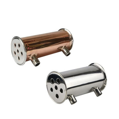 Código de la cabeza cilíndrica de acero inoxidable 304 316 Tri Clamp Deflegmator Condensador de reflujo