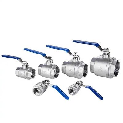 Plata 1-1/2 '' Ss304 bola de válvula con lavadora de nueces adecuado para 3A DIN NPT BSPT BSPP
