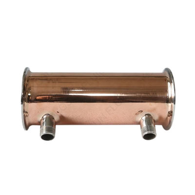 Código de la cabeza cilíndrica de acero inoxidable 304 316 Tri Clamp Deflegmator Condensador de reflujo