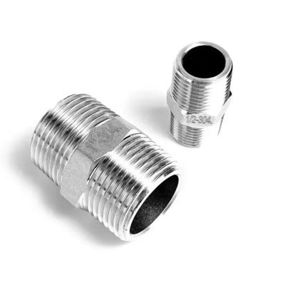 1/4' -4.0' de acero inoxidable 201 304 316 Hielo hexadecimal corto pezón para plomería hidráulica Bsp Npt