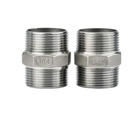 1/4' -4.0' de acero inoxidable 201 304 316 Hielo hexadecimal corto pezón para plomería hidráulica Bsp Npt