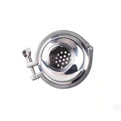 Código de cabeza cilíndrica de acero inoxidable 316 304 Hygienic Tri Clamp Ball Filter para WZ SS