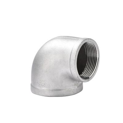 90 grados de codo galvanizado de hierro maleable / acero inoxidable 201 304 316 Accesorios de tuberías NPT BSPT BSPP
