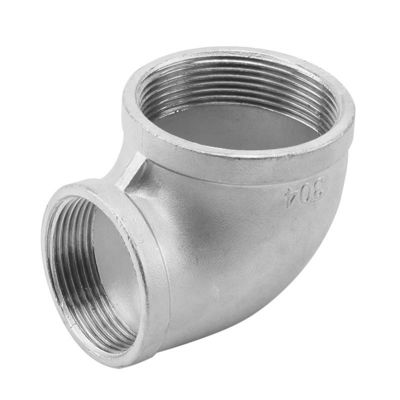 90 grados de codo galvanizado de hierro maleable / acero inoxidable 201 304 316 Accesorios de tuberías NPT BSPT BSPP