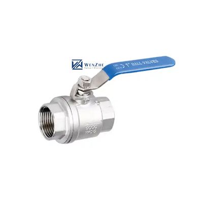 3/8" Ss304 válvula de bola de presión normal con conexión de hilo 3A DIN NPT BSPT BSPP