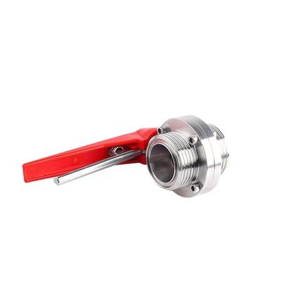WZ acero inoxidable 304 316 316L válvula de mariposa roscada igual a 1/8 "--4" para DIN 3A SMS