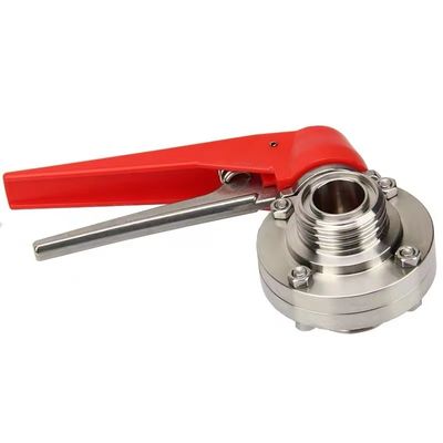 WZ acero inoxidable 304 316 316L válvula de mariposa roscada igual a 1/8 "--4" para DIN 3A SMS