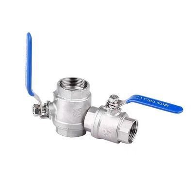 Valva de bolas de presión normal 3A DIN NPT BSPT BSPP 1/4''-4.0' Plata