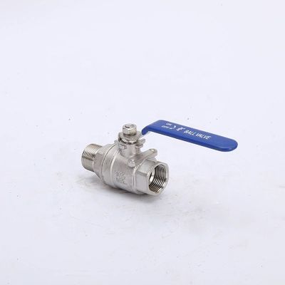 Válvula de bolas flotantes de acero inoxidable de 2PC de alta temperatura para uso industrial