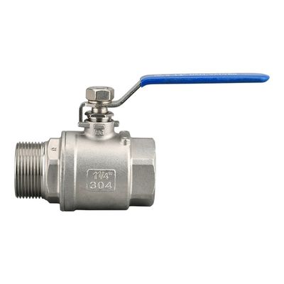 Válvula de bolas flotantes de acero inoxidable de 2PC de alta temperatura para uso industrial