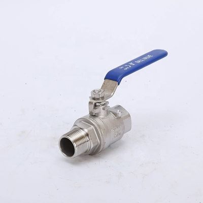 Válvula de bolas flotantes de acero inoxidable de 2PC de alta temperatura para uso industrial