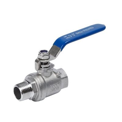 Válvula de bolas flotantes de acero inoxidable de 2PC de alta temperatura para uso industrial
