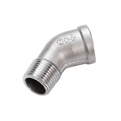 Acero inoxidable 304 316 Accesorios para tuberías de codo roscado de 90 grados para suministros de plomería