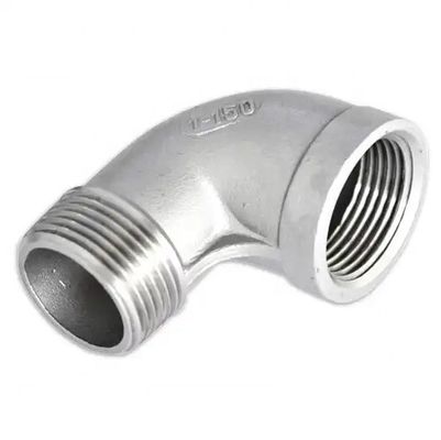 Acero inoxidable 304 316 Accesorios para tuberías de codo roscado de 90 grados para suministros de plomería