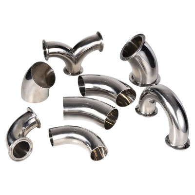 WZ ISO Standard Size 4 Way Elbow Pipe Fitting en acero inoxidable 304/316 para uso sanitario