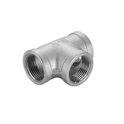Acero inoxidable 201 304 316 TEE BSPT interno BSP Filamentos para tuberías de igual diámetro