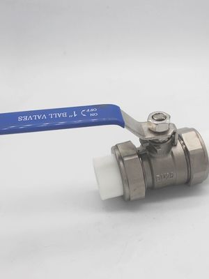Válvula de bolas de agua de doble unión de acero inoxidable para aplicaciones industriales