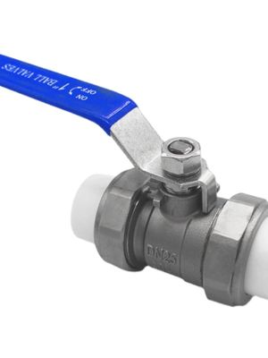 Válvula de bolas de agua de doble unión de acero inoxidable para aplicaciones industriales