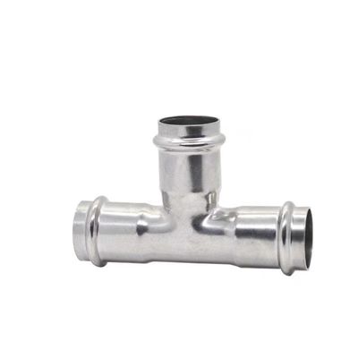 Te en acero inoxidable 304 316 para el sistema de suministro de agua