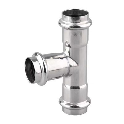 Te en acero inoxidable 304 316 para el sistema de suministro de agua