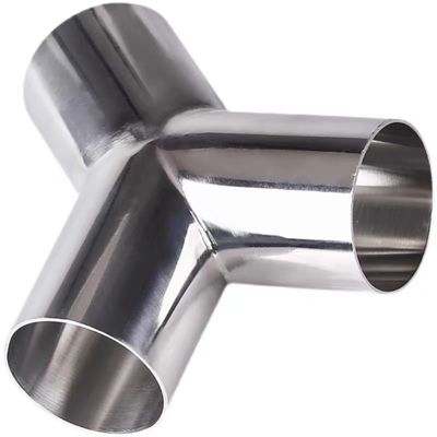 1/8"--4" Plata WZ DN50 SS304 316L Acero inoxidable Sanitario Tipo Y Adaptador de tubería Tee