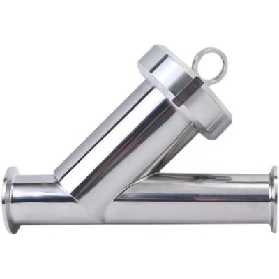 Sanitario 304 316L de acero inoxidable Filtro de filtro tipo Y con conexión DIN SMS SUS 3A