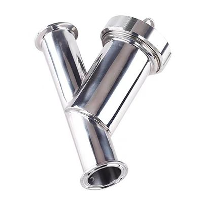 Sanitario 304 316L de acero inoxidable Filtro de filtro tipo Y con conexión DIN SMS SUS 3A