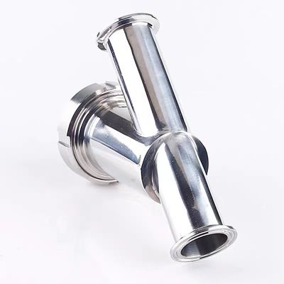Sanitario 304 316L de acero inoxidable Filtro de filtro tipo Y con conexión DIN SMS SUS 3A