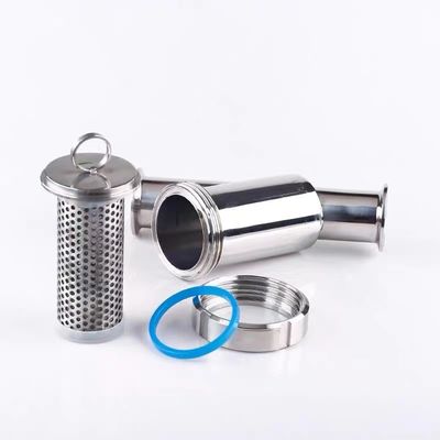 Sanitario 304 316L de acero inoxidable Filtro de filtro tipo Y con conexión DIN SMS SUS 3A
