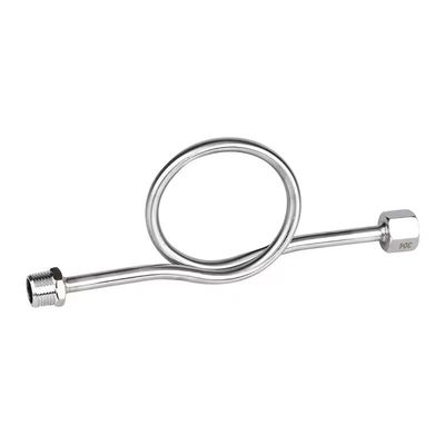 WZ Acero inoxidable 1/2 Medidor de presión anillo de hombre a mujer Sifón para medidores de presión