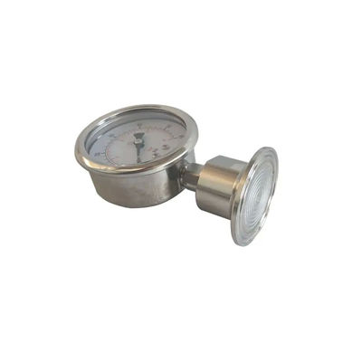 Medidor de presión de vacío sanitario estándar ANSI de 1.5 pulgadas con sello de diafragma de triprisión SS316