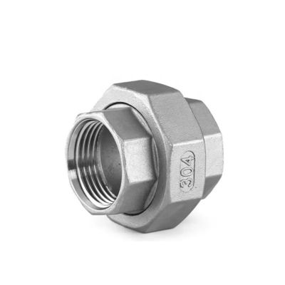 304 Acero inoxidable Diferentes tipos Femenino Fittings de transición de tuberías de unión Unión