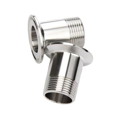 Código de cabeza cuadrada Adaptador sanitario de herradura masculina para el estándar DIN/SMS/ISO/3A