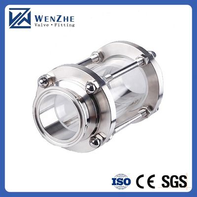 Acero inoxidable sanitario 304/316 Accesorios de tubería Tri Clamp Clase de visión tubular recta