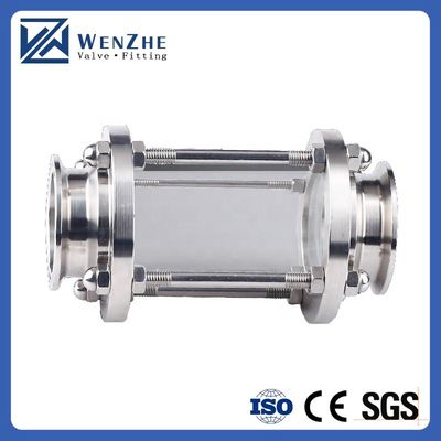 Acero inoxidable sanitario 304/316 Accesorios de tubería Tri Clamp Clase de visión tubular recta