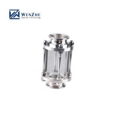 Acero inoxidable sanitario 304/316 Accesorios de tubería Tri Clamp Clase de visión tubular recta