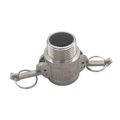 Acero inoxidable 304 316 de acoplamiento rápido de camlote de tipo B BSPT NPT con rosca