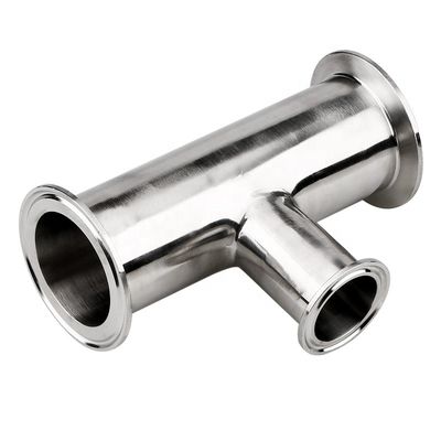 Conexión de soldadura personalizada Polido SS304/316L Accesorios sanitarios sujetados Reduce Tee