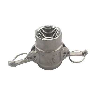 Acero inoxidable 304 316 acoplamientos rápidos de tipo D para aplicaciones pesadas