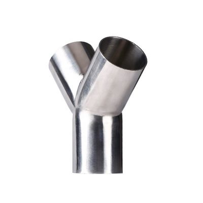 Acero inoxidable garantizado 304 316 Tubo de ajuste de 45 grados Tee Y Tipo Tee con fundición igual