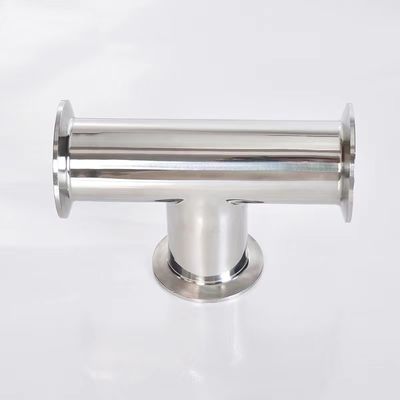 Matt Finish sanitario de acero inoxidable igual Tee 3 vías de tubos para productos farmacéuticos