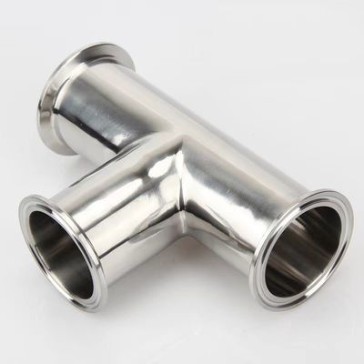 Matt Finish sanitario de acero inoxidable igual Tee 3 vías de tubos para productos farmacéuticos