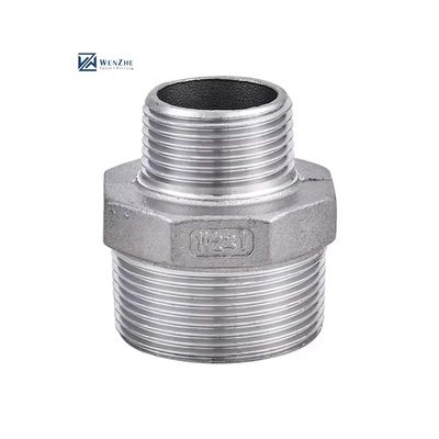 Igual 304316 Acero inoxidable Hielo hidráulico masculino de ajuste de tubo hexagonal pezón NPT BSPT