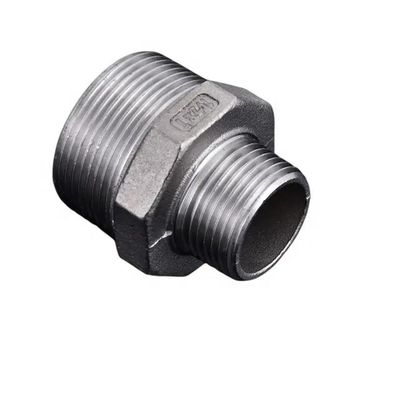 Igual 304316 Acero inoxidable Hielo hidráulico masculino de ajuste de tubo hexagonal pezón NPT BSPT