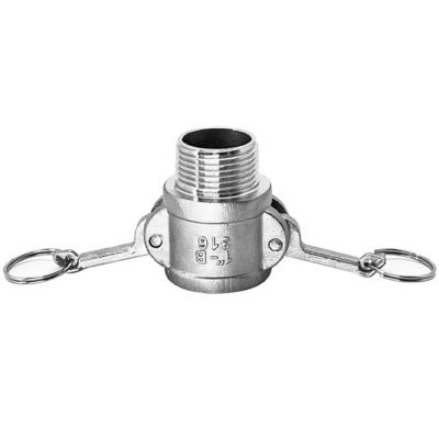 Conectores rápidos de camilla de tipo B de tipo SS304 316L personalizados para aceite de gas de agua NPT BSP 1/4 "-4