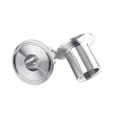 Tri Clamp Npt Bsp Accesorios para tuberías Adaptador/acoplamiento de rosca masculino con código de cabeza redonda SS304