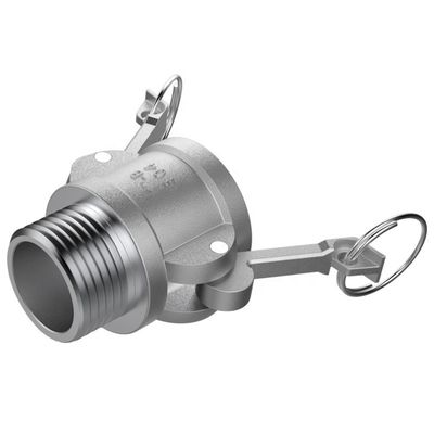 Conectores rápidos de camilla de tipo B de tipo SS304 316L personalizados para aceite de gas de agua NPT BSP 1/4 "-4