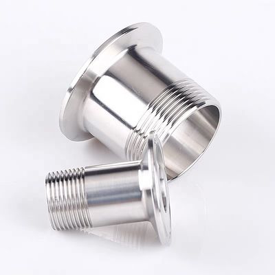 Acero inoxidable sanitario 304 Tri Clamp Bsp Acoplamiento de tubería de hilo masculino acoplamiento forjado