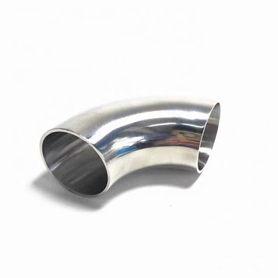 OEM soportado de acero inoxidable 304 316 curvas de soldadura de tubería Codo 90 180 grados curvas 3A DIN